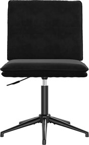 vidaXL Καρέκλα Τραπεζαρίας Μαύρη Βελούδινη