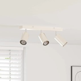 vidaXL Φωτιστικό Ταβάνι 3 Τρόπων Ρυθμιζόμενο Βουρτσισμένο Νίκελ GU10