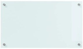 vidaXL Πίσω Πάνελ Κουζίνας Λευκό 70 x 40 cm σκληρυμένο γυαλί