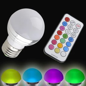 Λάμπα LED 8W RGB+W E27 εναλλαγής χρωμάτων