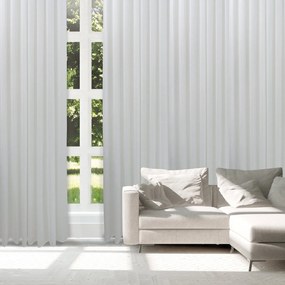 Κουρτίνα Χαμηλής Σκίασης Με Τρουκς Polyester 300x265εκ. Curtain Line 2220 Λευκό Das Home