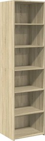 vidaXL Ντουλάπι Sonoma δρυς 50x41x185 εκ. από Επεξεργασμένο Ξύλο