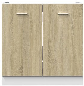 vidaXL Κάτω Ντουλάπι Lyon Sonoma Δρυς 80 x 46 x 81,5 εκ. Επεξ. Ξύλο