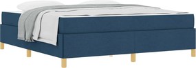 vidaXL Σκελετός Κρεβατιού Μπλε 180 x 200 cm ύφασμα