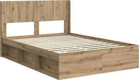vidaXL Καλάθι με αποθήκη και κεφαλάρι Artisan Δρυς 120 x 200 cm