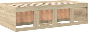 vidaXL Σκελετός κρεβατιού με αποθήκευση Sonoma Δρυς 80 x 200 cm