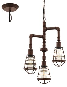 Φωτιστικό Οροφής Port Seton 49808 Brown Eglo Metal