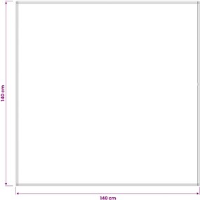 vidaXL Ύφασμα Τραπέζης Λευκό 140 x 140 cm Πολυεστέρας τετράγωνο