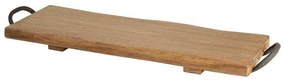 Πλατώ Σερβιρίσματος Με Λαβές 28027 60x20x2,5cm Natural T&G Metal,Wood