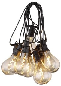Διακοσμητική Γιρλάντα LED 0,8W Μαύρο 4,5m IP44 Jeffa 3413 Globo Lighting-3413-Μαύρο 3413