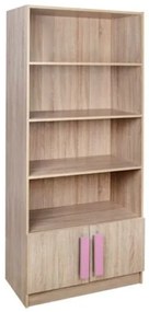 ΒΙΒΛΙΟΘΗΚΗ PLAYROOM SONAMA-ΡΟΖ HM10146.03 80X35X180εκ.