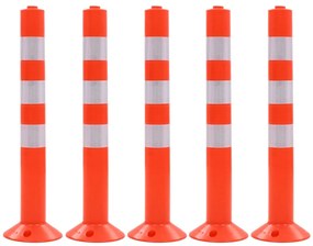 vidaXL Κολωνάκια Σήμανσης 5 τεμ. 75 εκ. Πλαστικά