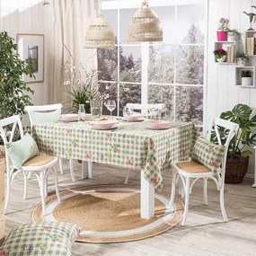 Τραπεζομάντηλο Parrillia 08 Green Teoran 135X180cm Cotton-Polyester