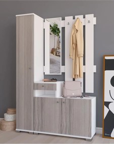 Stewehome Σετ από Συνθετικό ξύλο Λευκό 120x33x178 cm