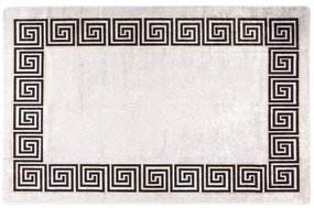 vidaXL Χαλί Πλενόμενο Αντιολισθητικό Ανοιχτό Μπεζ 160 x 230 εκ.