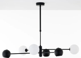 Κρεμαστό Πολύφωτο Moka 3xG9 Μαύρο με Λευκό