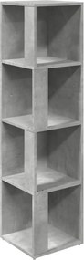 vidaXL Ντουλάπι Γωνία Γκρι Σκυρ. 33 x 33 x 132 εκ. από Μοριοσανίδα