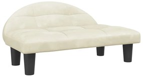 vidaXL Κρεβάτι Σκύλου Κρεμ 70x52x30 εκ. Βελούδινο