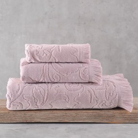 Πετσέτες Sienna (Σετ 3τμχ) Powder Ρυθμός Towels Set 75x150cm 100% Βαμβάκι