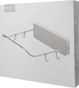 ECOCO βάση τοίχου για κουζίνα-μπάνιο E1717, 24x24x7cm, γκρι