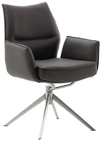 Bali Καρεκλα Relax Μαύρη + Υποπόδιο 83x86x102 cm