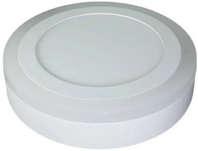LED Εξωτερικό Πάνελ mini 12W+3w στρογγυλό με φωτεινό στεφάνι Ψυχρό Λευκό 4895