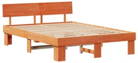 vidaXL Σκελετός Κρεβατιού Καφέ κεριού 160 x 200 cm Ξύλο πεύκου