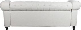 Καναπές DKD Home Decor Λευκό Καφέ Κρεμ Ξύλο 209 x 84 x 76 cm