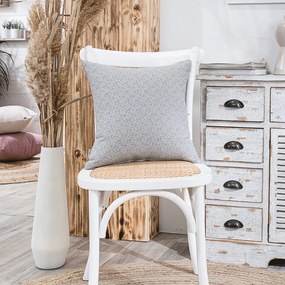Μαξιλάρι Διακοσμητικό (Με Γέμιση) Sorrento 04 Grey Teoran 43X43 Cotton-Polyester
