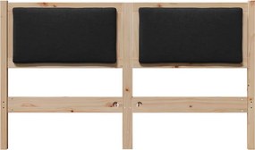 vidaXL Κεφαλάρι Άλλο Καφέ 150 cm Μασίφ ξύλο πεύκου