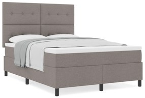vidaXL Κρεβάτι με Βάση και Στρώμα Ταπέτο 140x200 εκ Ύφασμα