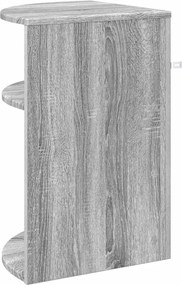 vidaXL End Table Γκρίζο Σονομα 39,7 x 39,7 x 60 εκ Επεξεργασμένο ξύλο