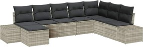 vidaXL Σετ Καναπέ Κήπου με μαξιλάρι 8 pcs συνθετικό ρατάν