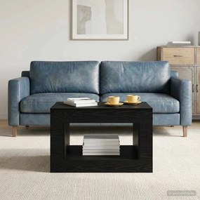 vidaXL Coffee Table Μαύρη Δρυς 80.5 x 50 x 50 cm Engineered Wood