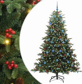 vidaXL Τεχνητό Χριστουγεννιάτικο Δέντρο με 300 LED Πράσινο 210 cm