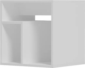 Βοηθητικό τραπέζι Doublo pakoworld λευκό 40x35x40εκ