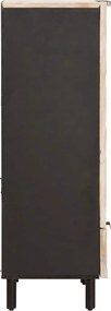 vidaXL Highboard με πόρτα Λευκό Φινίρισμα Καθαρισμού 60 x 33 x 100 εκ.