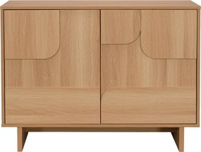 Μπουφές Jenfia pakoworld mdf σε φυσική απόχρωση 101,2x39x75,5εκ