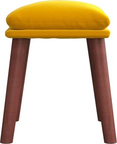 vidaXL Υποπόδιο Μουσταρδί 45x29,5x35 εκ. Βελούδινο