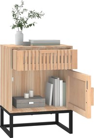 vidaXL Κομοδίνα 2 τεμ. 40x30x55,5 εκ Επεξεργασμένο Ξύλο &amp; Σίδερο
