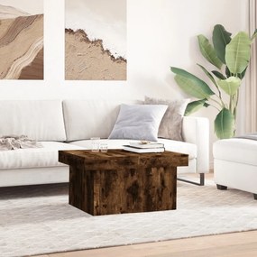 vidaXL Τραπεζάκι Σαλονιού Καπνιστή Δρυς 100x55x40 εκ. Επεξεργ. Ξύλο