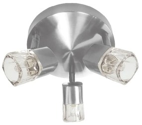 Φωτιστικό Spot Luminairies 0901063NM Silver Metal, Glass