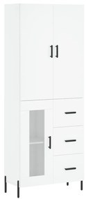 vidaXL Ντουλάπι Λευκό 69,5x34x180 εκ. από Επεξεργασμένο Ξύλο