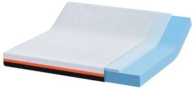 vidaXL Στρώμα Λευκό και Γκρι 180 x 200 cm Pěna