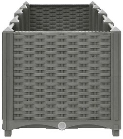 vidaXL Ζαρντινιέρα 160 x 40 x 38 εκ. από Πολυπροπυλένιο