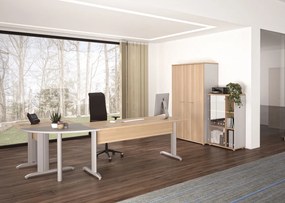 Γραφείο Simplo II-Φυσικό – Γκρι-Μήκος: 140 εκ.