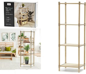 Ράφι Ξύλινο 38x32x117cm Σε 2 Σχέδια