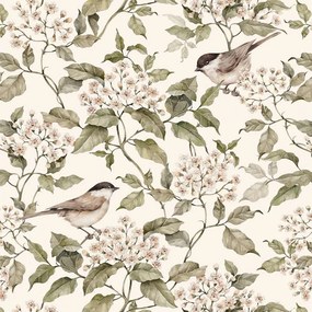 Ταπετσαρία Birds and Beige Spring