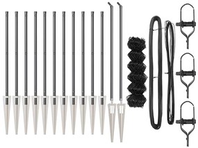 vidaXL Στύλος Περιφράξεων Γκρι 25 x 0,8 μ (πλέγμα 40 x 40 χλστ.)