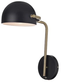 Φωτιστικό Τοίχου ML306061W Black Metal